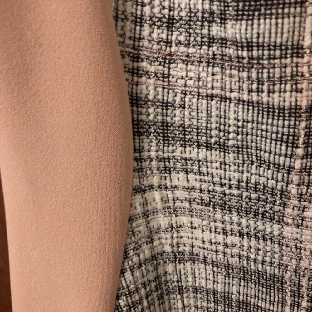 Connected Apparel Pink and Grey Bodycon Dress - Picture 4 of 7
